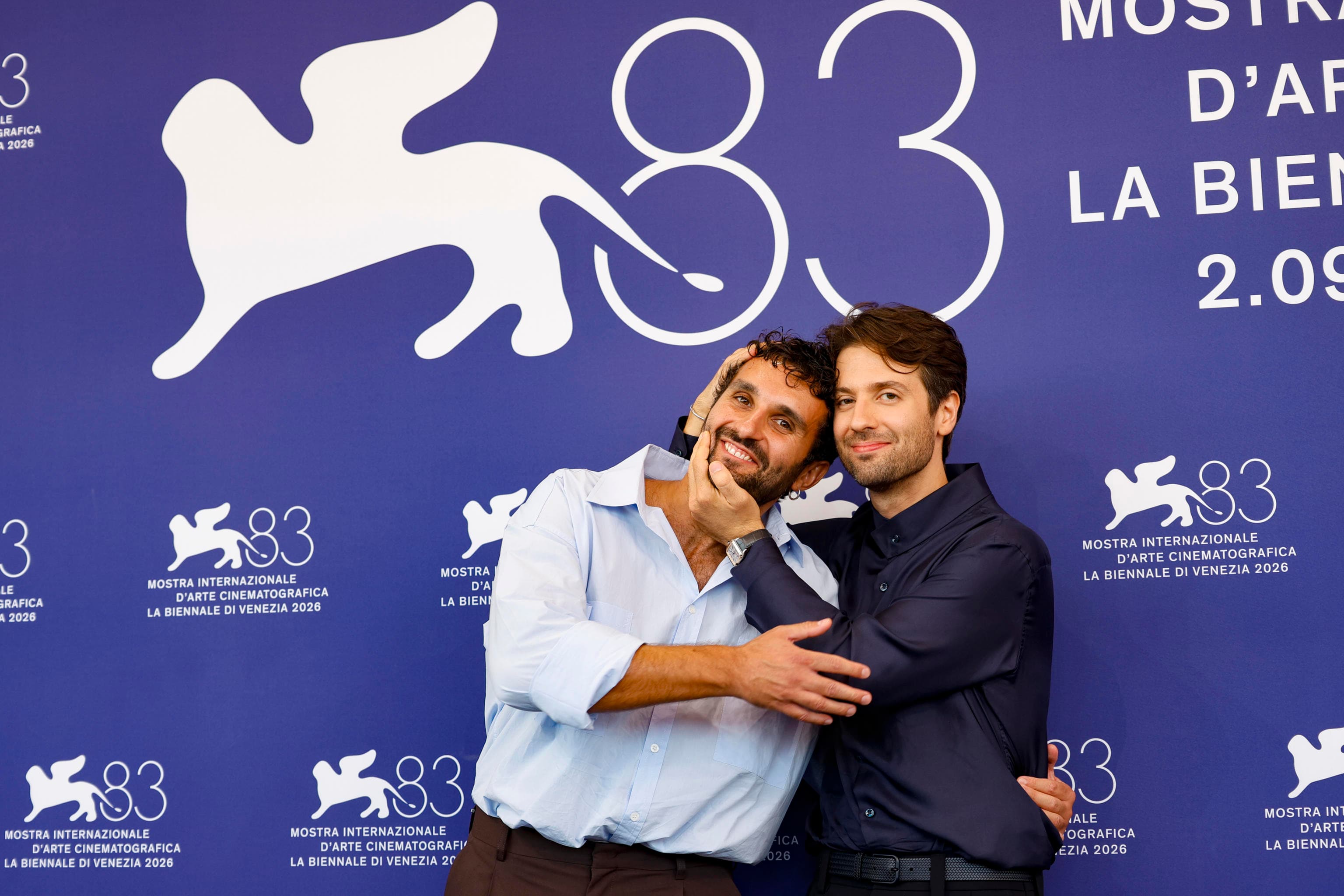 Salvatore De Chirico e Paolo Strippoli posano a Venezia